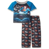 Dječaci pidžama Superman Top i hlače za praznična odjeća za spavanje, Black1, Veličina: 8