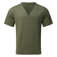 Muška modna ležerna majica s patentnim zatvaračem u obliku slova M, Majica kratkih rukava, Majica kratkih rukava, majica, majica,