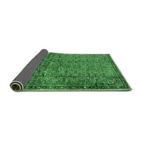 Tradicionalni perzijski smaragdno zeleni tepisi za prostore tvrtke, 4'kvadrat