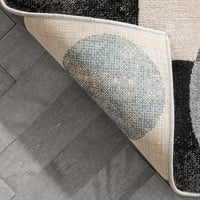 Dobro tkano moderno geometrijsko sivo rumenilo u Australiji 7'10 9'10 prostirka za prostor za sjedenje