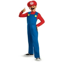Prerušiti se dječaka u klasičnom Mariovom kostimu za Noć vještica