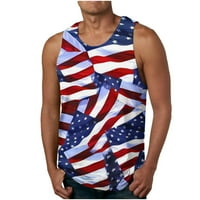 Muška majica 4. srpnja, Američka majica, domoljubna majica s američkom zastavom, top kratkih rukava za Dan neovisnosti