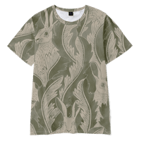 Majice kratkih rukava s printom uskršnjeg životinjskog zeca ljetna dječja odjeća, dječja odjeća, 05