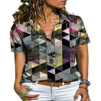 Ženska bluza na kopčanje majice s reverima svečani kardigan boemski top 5