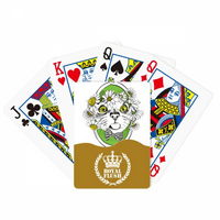 Cvjetni luk mačja glava štiti životinju ljubitelj kućnih ljubimaca Kraljevski Flash poker kartaška igra
