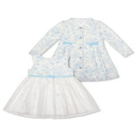 Nannette Toddler Girl haljina i set jakne, veličine 2T-4T