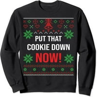 Ružni Božićni džemper stavite taj kolačić na majicu Djeda Mraza