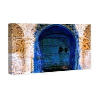 Svijet i države Runway Avenue World avenue Wall Art Canvas ispisuje 'Porte du Maroko' Afričke zemlje - plava, smeđa