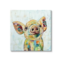 Sretna farma svinja moderna kompozicija životinje i insekti Galerija slika omotano platno tiskanje zidne umjetnosti
