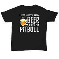 Pivska majica ljubitelja Pit Bull pasa, smiješna Mama Pit Bull psa
