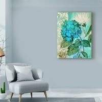 Zaštitni znak likovna umjetnost 'Plava Hortensia cvjetna umjetnost Marietta Cohen Art and Design