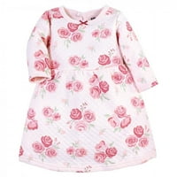 Pamučne haljine za bebe i djevojčice, ružičasta leopard boja, 9 mjeseci