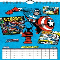 Trendovi International Marvel Comics Mini kalendar plakata i Pushpins