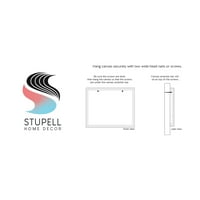 Stupell Industries podebljane viseće biljke u saksiji za prozore pejzaž scena Grafička umjetnička galerija zamotana platna za tisak
