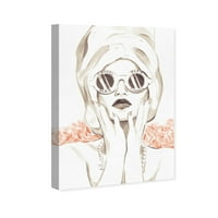Wynwood Studio Mode and Glam Wall Art Canvas Otisci 'Bath Bouty Beauty' Portreti - bijela, narančasta