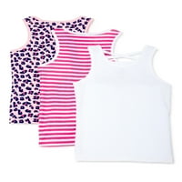 Pink Velvet Girls Graphic, Stripe i Trup Tops, 3-pack, veličine 4-16