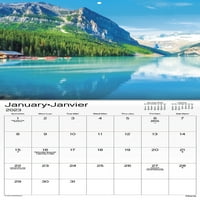 Trendovi Međunarodni kanadski pejzaži zidni kalendar i pushpins