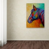 Zaštitni znak likovna umjetnost 'Casino Bay Horse 1' platno umjetnost Marion Rose