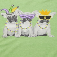 Mardi Gras Boys Boys Puppy Art Party majica, veličine 4-16