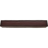 Ekena Millwork 8 W 12 h 10'l 3-strana Riverwood Endurathane Fau Wood Strop Grep, Premium trešnja