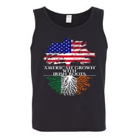 Divlji Bobbie, Amerikanac s irskim korijenima, muška majica s uzorkom za Dan svetog Patrika, crna, mala