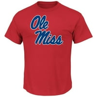 Mississippi ole Miss Rebels NCAA Majestic Nogometna ikona Muška crvena majica