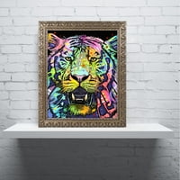 Zaštitni znak likovna umjetnost 'Wild' platna umjetnost Deana Russoa, zlatni ukrašeni okvir