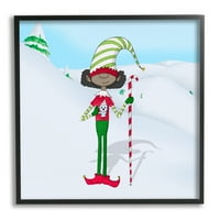 Studell Indiss Holiday Elf s vrućim kakaom snježne zimske scene, 24, dizajn Huga Edwinsa