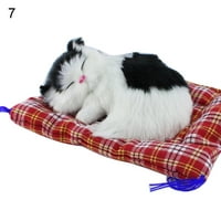 Simulacija Ljupke mačke koja proizvodi zvukove lutka slatko spavanje plišani pas štene na prostirci plišano štene životinje Igračka