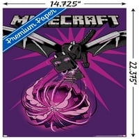 Minecraft-plakat na zidu sa zmajem, 14.725 22.375