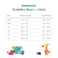 Ganimals Baby and Toddler Girls Majica s dugim rukavima, veličine mjeseci-5t