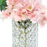Elegantan dizajn ukrasne vaze od kristala i kroma u obliku elipse