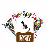 Mačka crno-bijela karta za igranje pokera sa životinjama zabavna igra na ruci