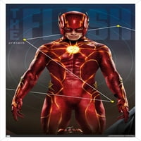 Strip film Flash - zidni plakat-triptih Flash, 22.37534 uokviren